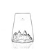 Alaskanmaker - Design Glas Topographic - Tre Cime  - 1 Stuk
