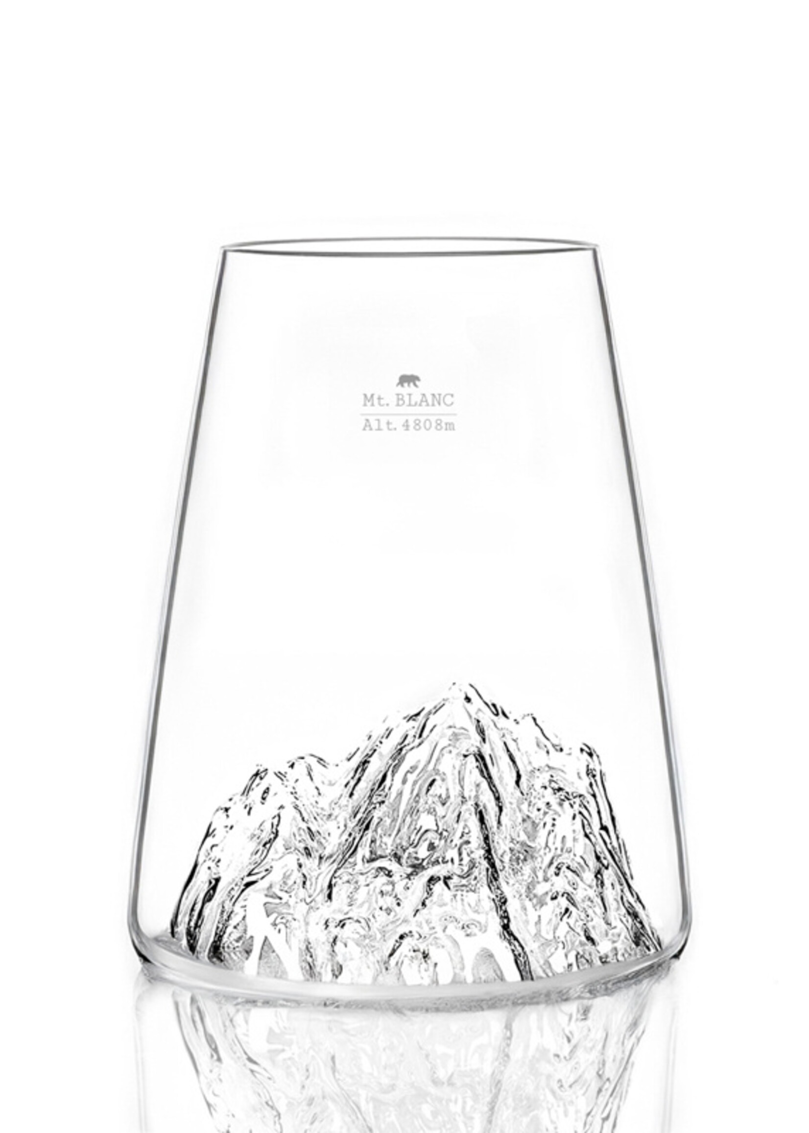 Alaskanmaker Alaskanmaker - Verre design Topographique - Mont Blanc  - 1 pièce