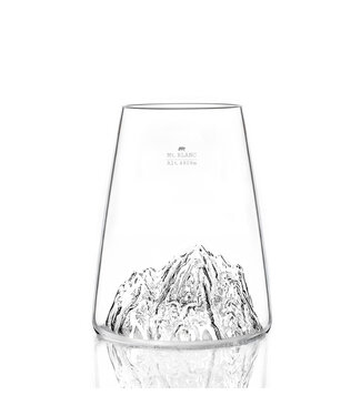 Alaskan MAKER Alaskanmaker - Design Glas Topographic - Mont Blanc - 1 Stuk