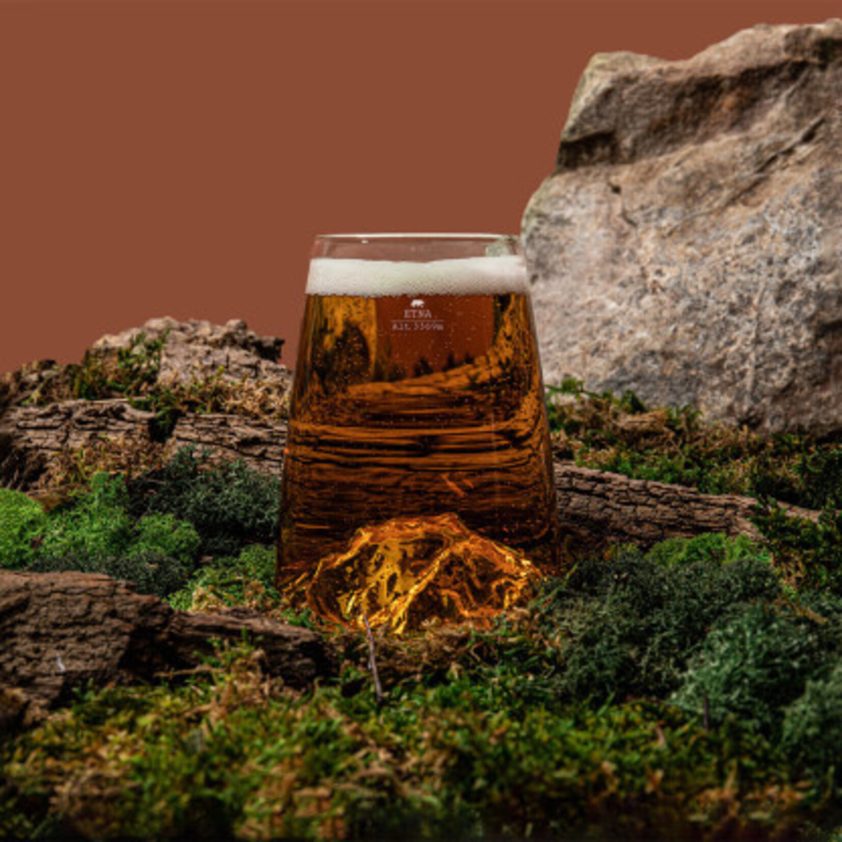 Alaskan Maker Alaskanmaker - Verre design Topographique  Etna  - 1 pièce