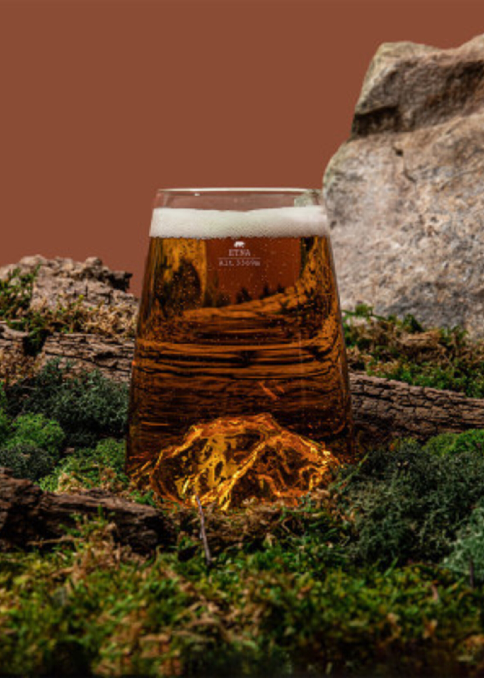 Alaskanmaker Alaskanmaker - Design Glas Topographic - Etna - 1 Stuk