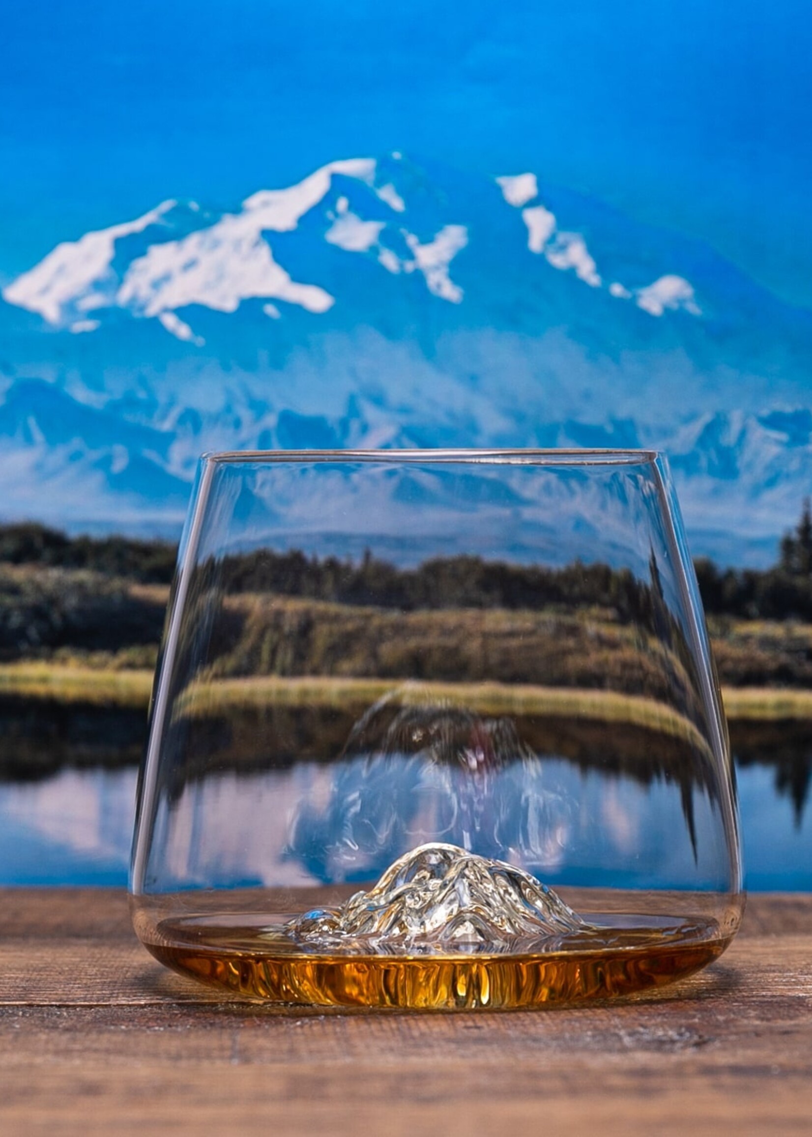 Alaskanmaker Alaskanmaker - Set van 2 glazen - Topographic - Fuji/Denali