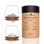Alaskan Maker Alaskanmaker - Lot de 2 verres - Topographic - Everest/Mont Blanc