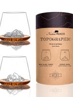 Alaskanmaker Alaskanmaker - Lot de 2 verres - Topographic - Everest/Mont Blanc