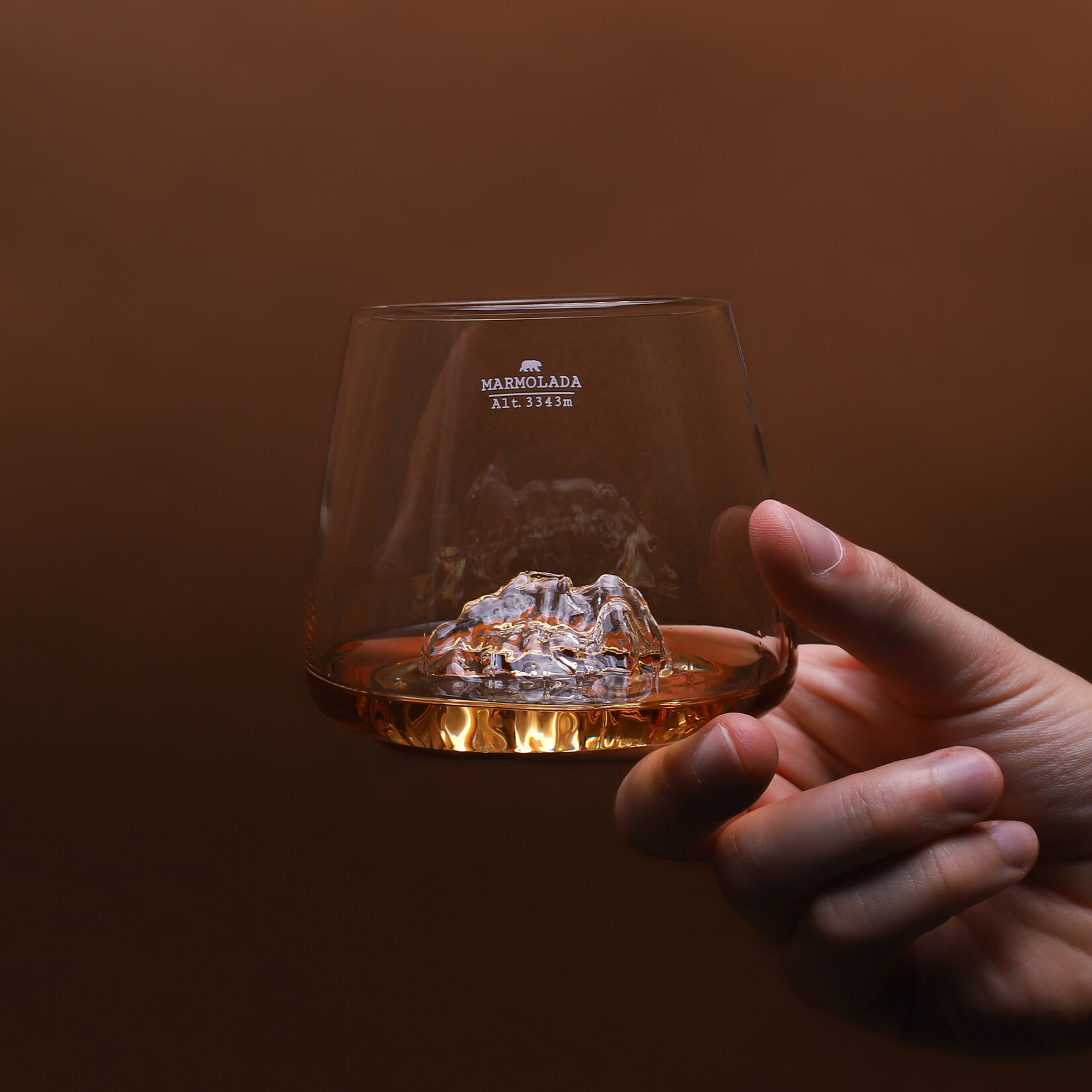 Alaskan Maker Alaskanmaker - Set van 2 glazen - Topographic - Tofane/Marmolada