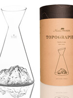 Alaskanmaker Alaskanmaker - Carafe à eau en verre - Topographique - Mont Blanc - 1 pièce