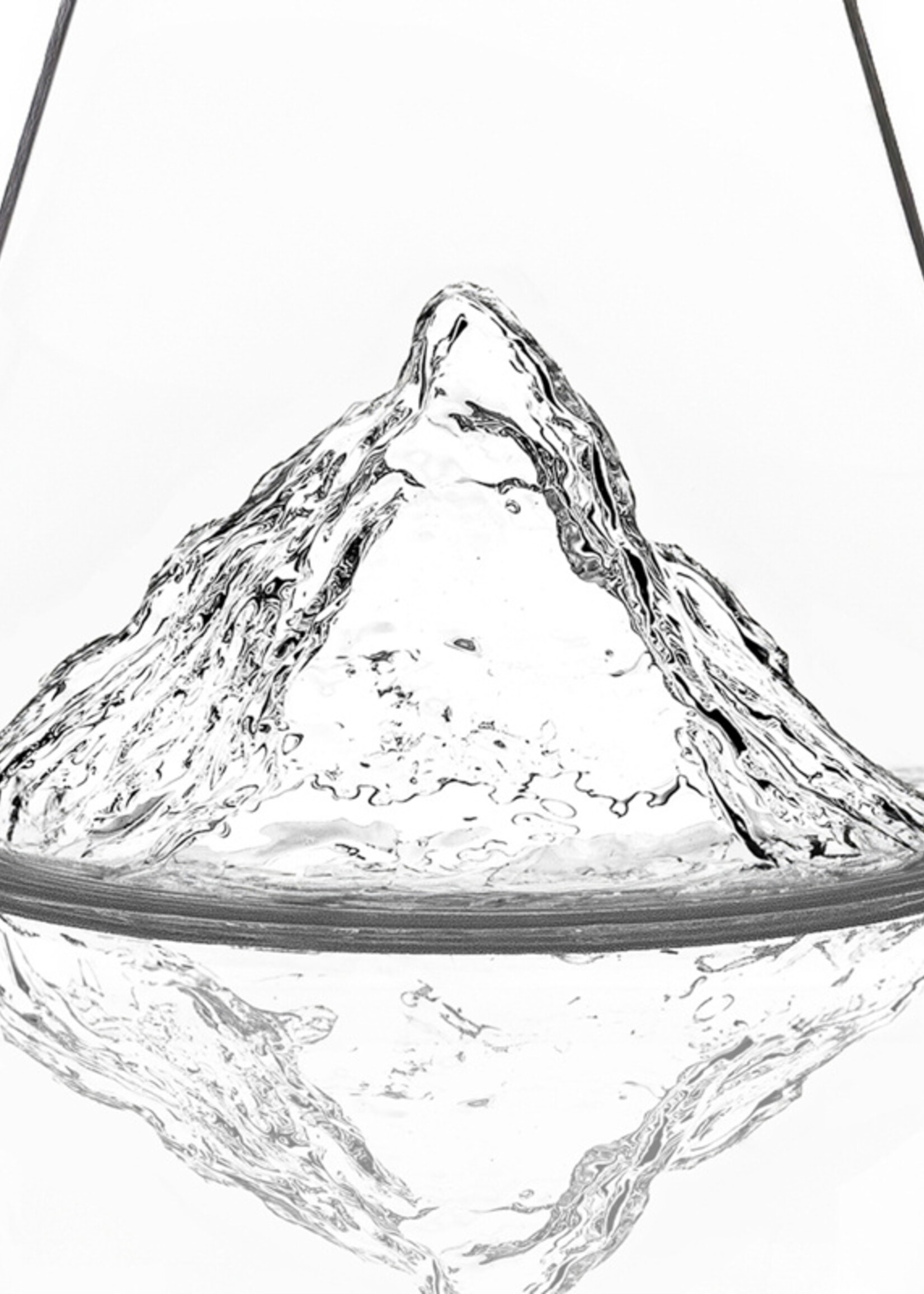 Alaskanmaker Alaskanmaker - Carafe à eau en verre - Topographique - Matterhorn  - 1 pièce