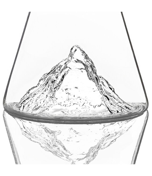 Alaskanmaker - Carafe à eau en verre - Topographique - Matterhorn  - 1 pièce
