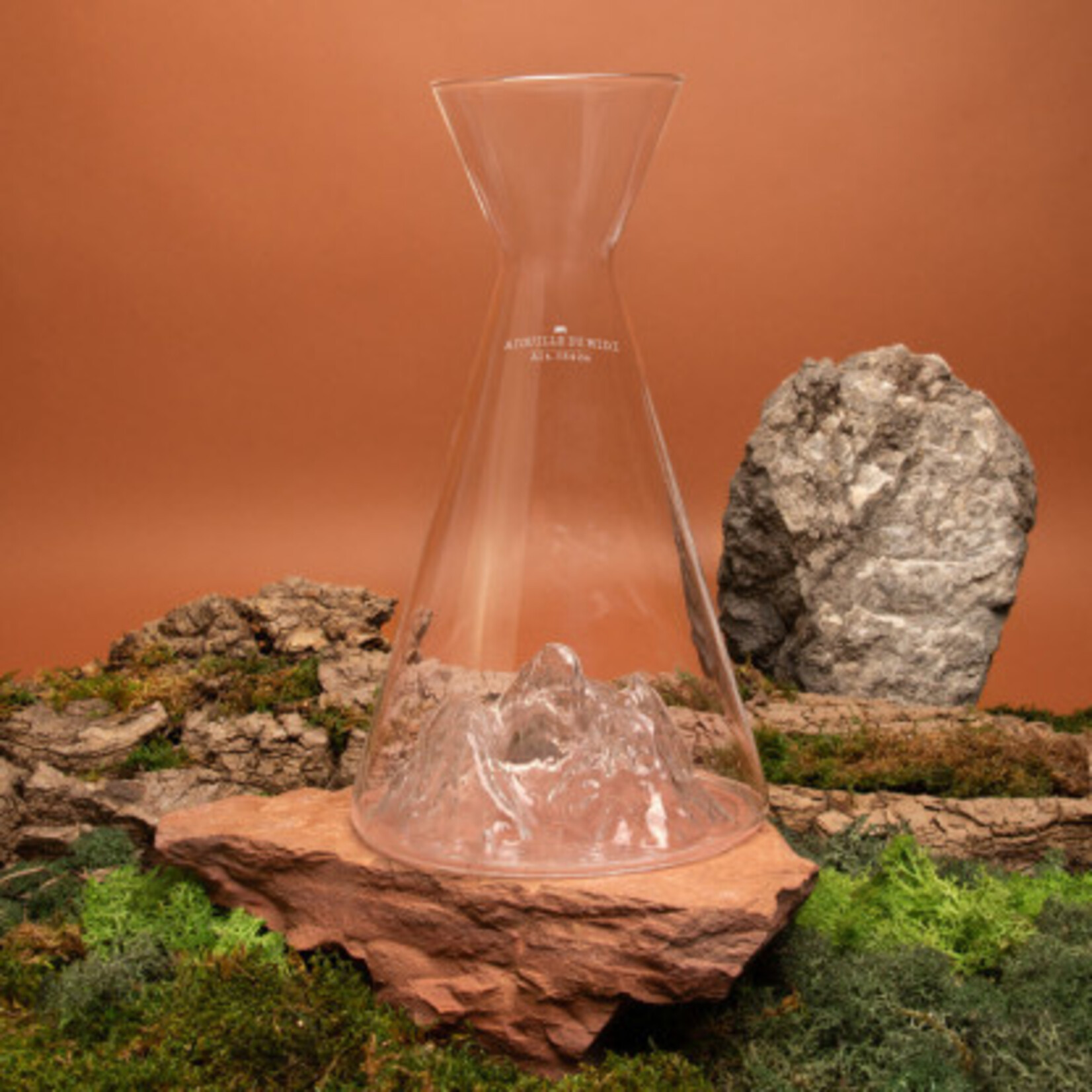 Alaskan Maker Alaskanmaker - Carafe à eau en verre - Topographique - Aiguille Du Midi - 1 pièce