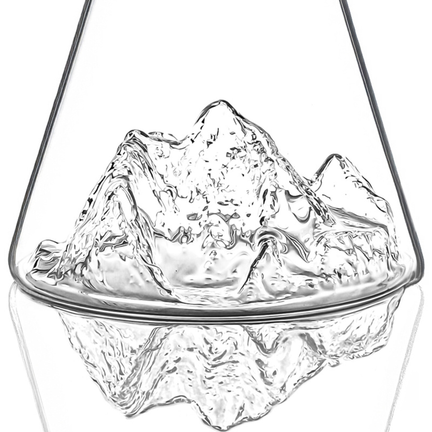 Alaskan Maker Alaskanmaker - Glazen water kan - Topographic - Everest - 1 Stuk