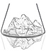 Alaskanmaker - Glazen water kan - Topographic - Everest - 1 Stuk