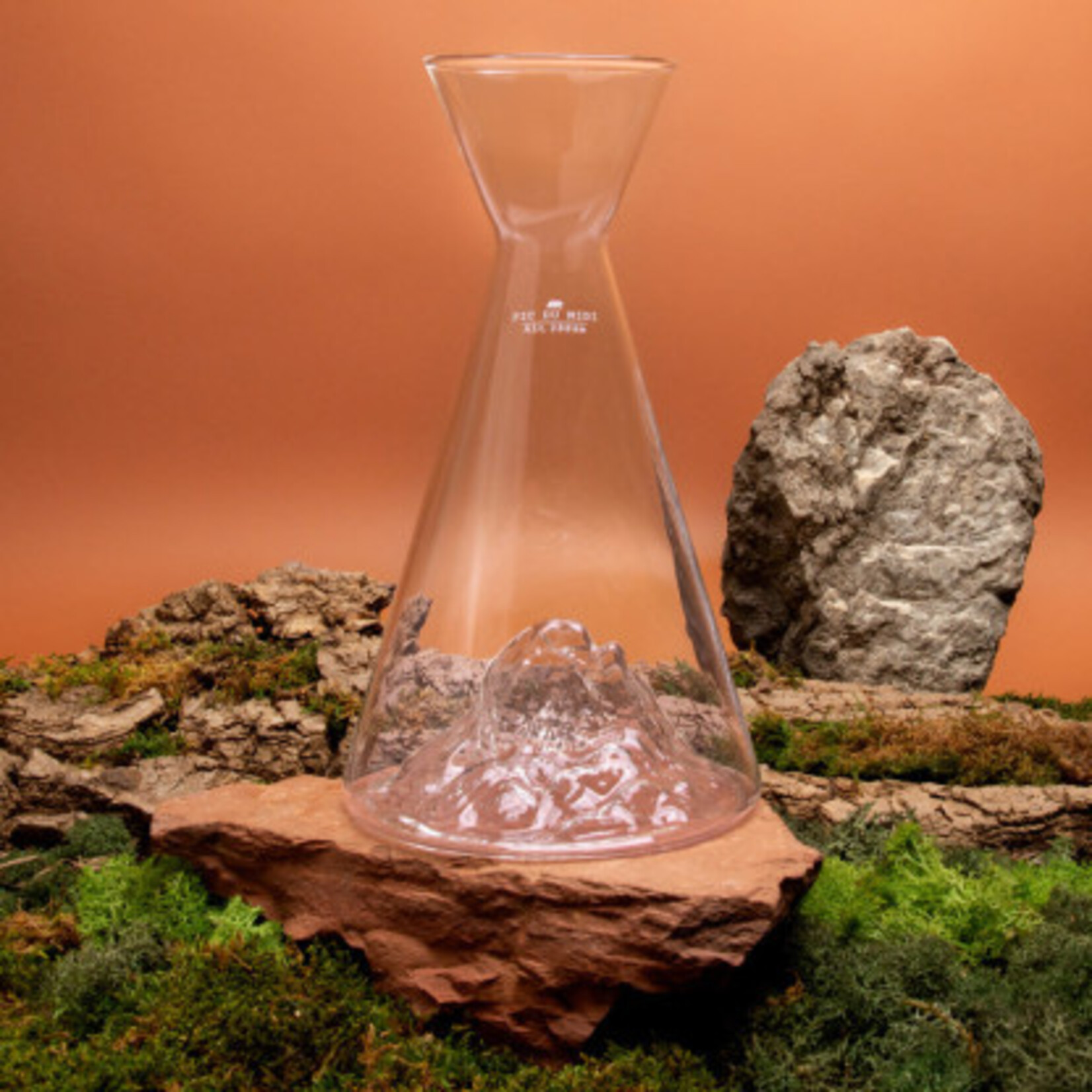 Alaskan Maker Alaskanmaker - Carafe à eau en verre - Topographique - Pic Du Midi   - 1 pièce