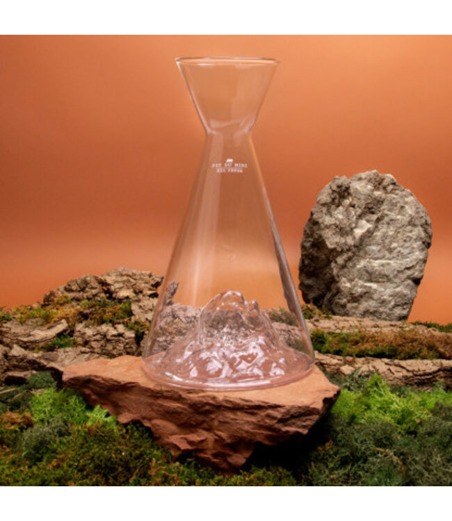 Alaskanmaker - Glazen water kan - Topographic - Pic Du Midi - 1 Stuk