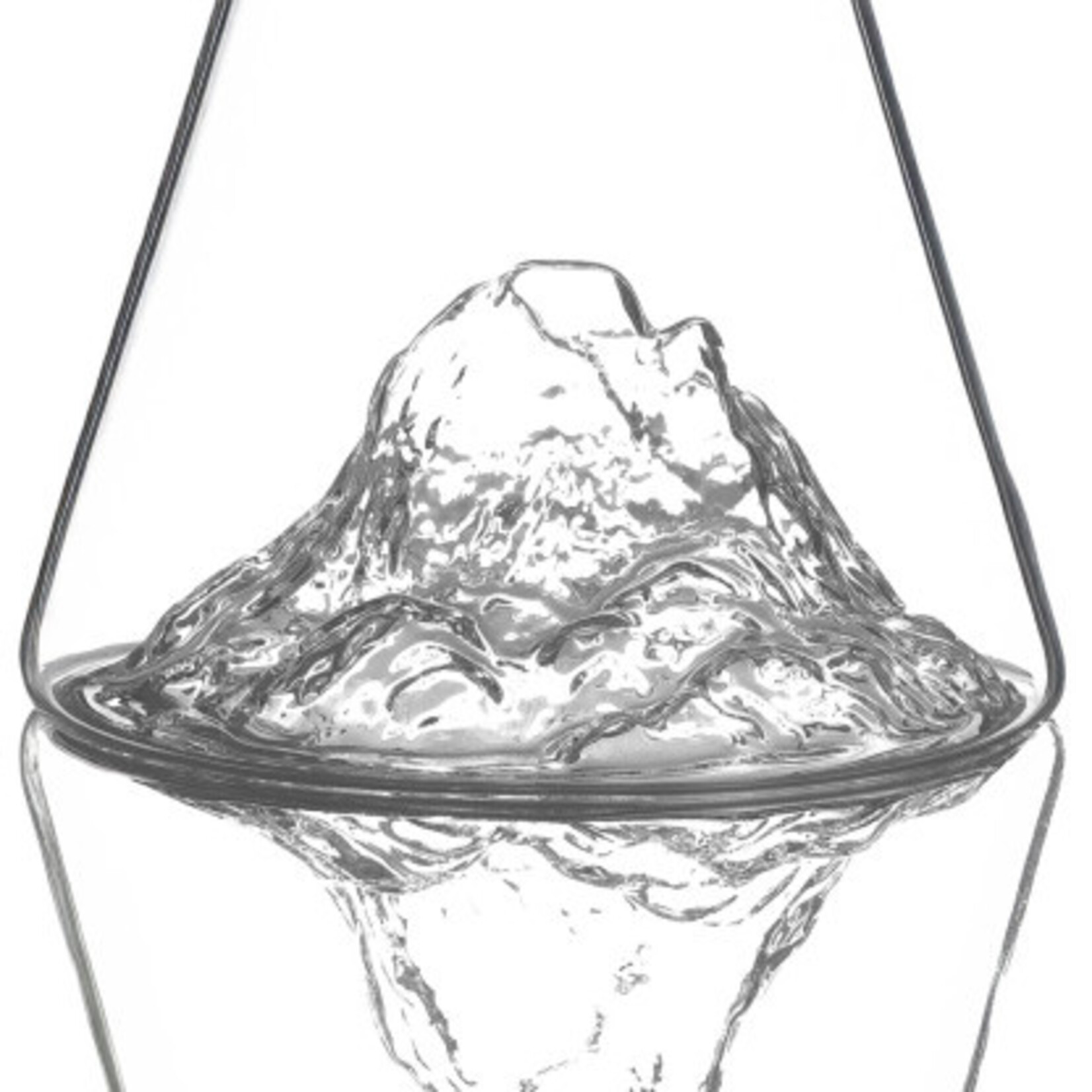 Alaskan Maker Alaskanmaker - Glazen water kan - Topographic - Pic Du Midi - 1 Stuk