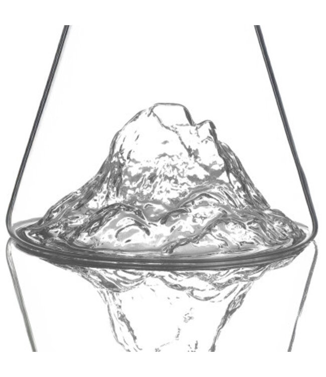 Alaskanmaker - Glazen water kan - Topographic - Pic Du Midi - 1 Stuk