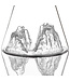 Alaskanmaker - Glazen water kan - Topographic - Grand Canyon - 1 Stuk
