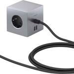 AVOLT Avolt - Square 1 - Adapter - 1.8 m - 2x USB A - Aluminium