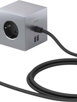 AVOLT Avolt - Square 1 - Adapter - 1.8 m - 2x USB A - Aluminium
