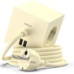AVOLT Avolt - Square 1 - Adapter - 1.8 m - 2x USB A - Yellow Lime