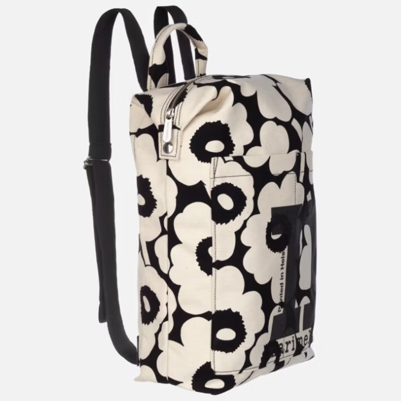 Marimekko Marimekko - Sac à dos Mono Unikko - 1 pièce - Noir/Blanc