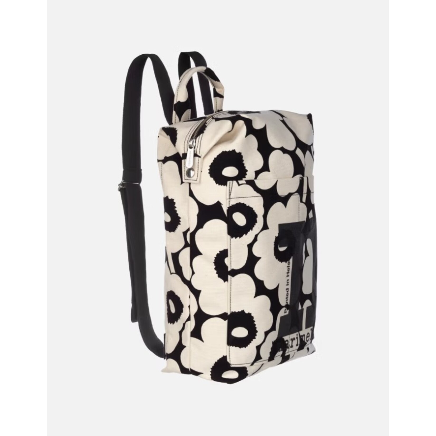 Marimekko Marimekko - Mono Unikko Rugzak - 1 stuk - Zwart/Wit