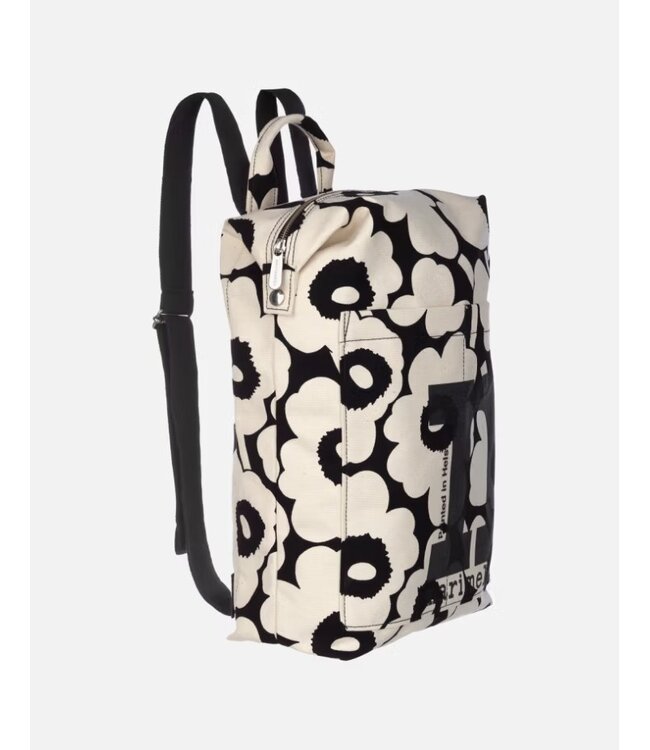 Marimekko - Sac à dos Mono Unikko - 1 pièce - Noir/Blanc