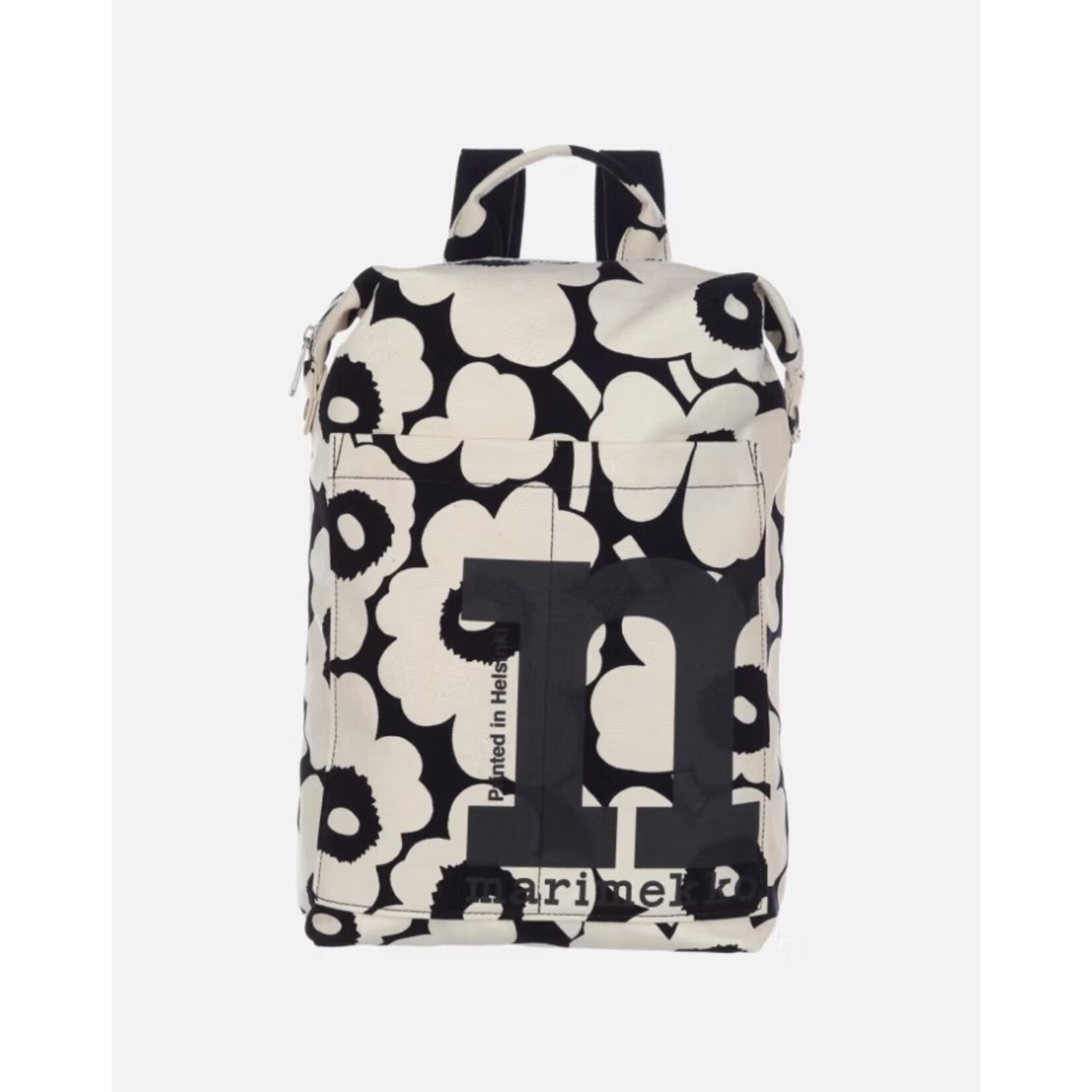 Marimekko Marimekko - Mono Unikko Rugzak - 1 stuk - Zwart/Wit