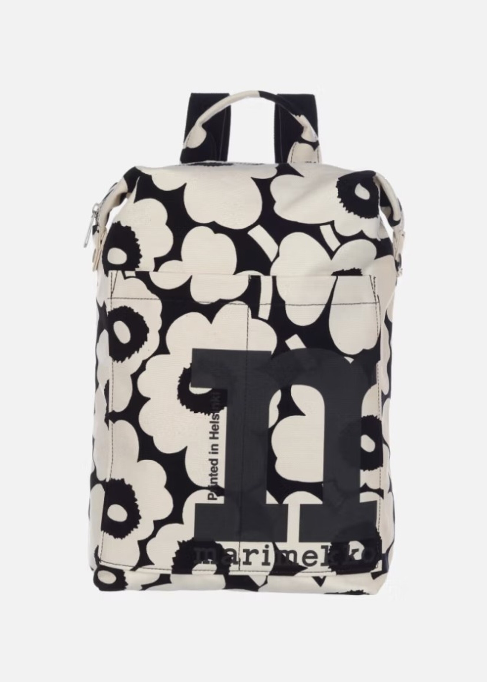 Marimekko Marimekko - Sac à dos Mono Unikko - 1 pièce - Noir/Blanc
