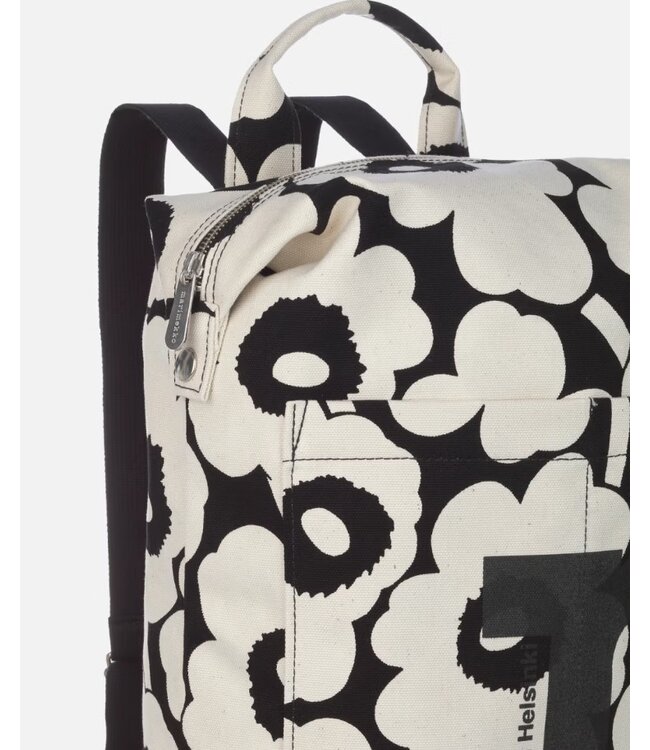 Marimekko - Sac à dos Mono Unikko - 1 pièce - Noir/Blanc