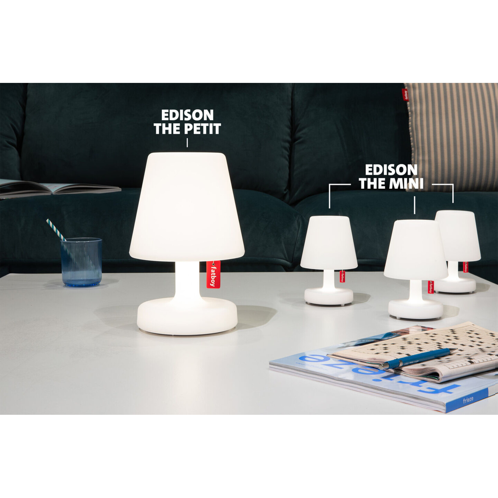 Fatboy Fatboy - Edison The Mini (3stuks) -Wit - Dimbaar