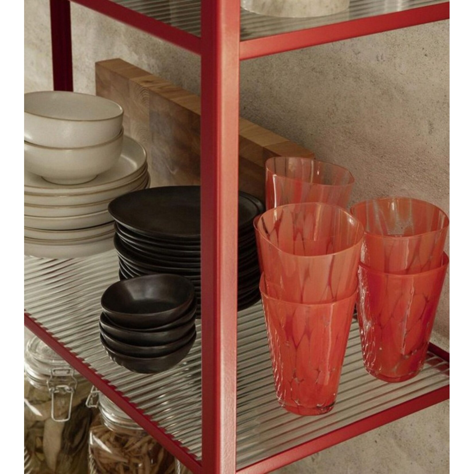Ferm Living Ferm Living Casca Verre Rouge