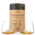 Alaskan Maker Alaskanmaker - Set van 2 glazen - Topographic - Tre Cime & Mt Rosa