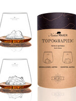 Alaskanmaker Alaskanmaker - Lot de 2 verres - Topographic -  Grossglockner / Dachstein
