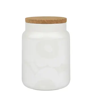 Marimekko Marimekko - Boîte de rangement Oiva Unikko - Blanc - 1,2 L - 1 pièce