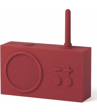 Lexon Lexon - Tykho 3 - enceinte bluetooth et radio FM - Rouge foncé