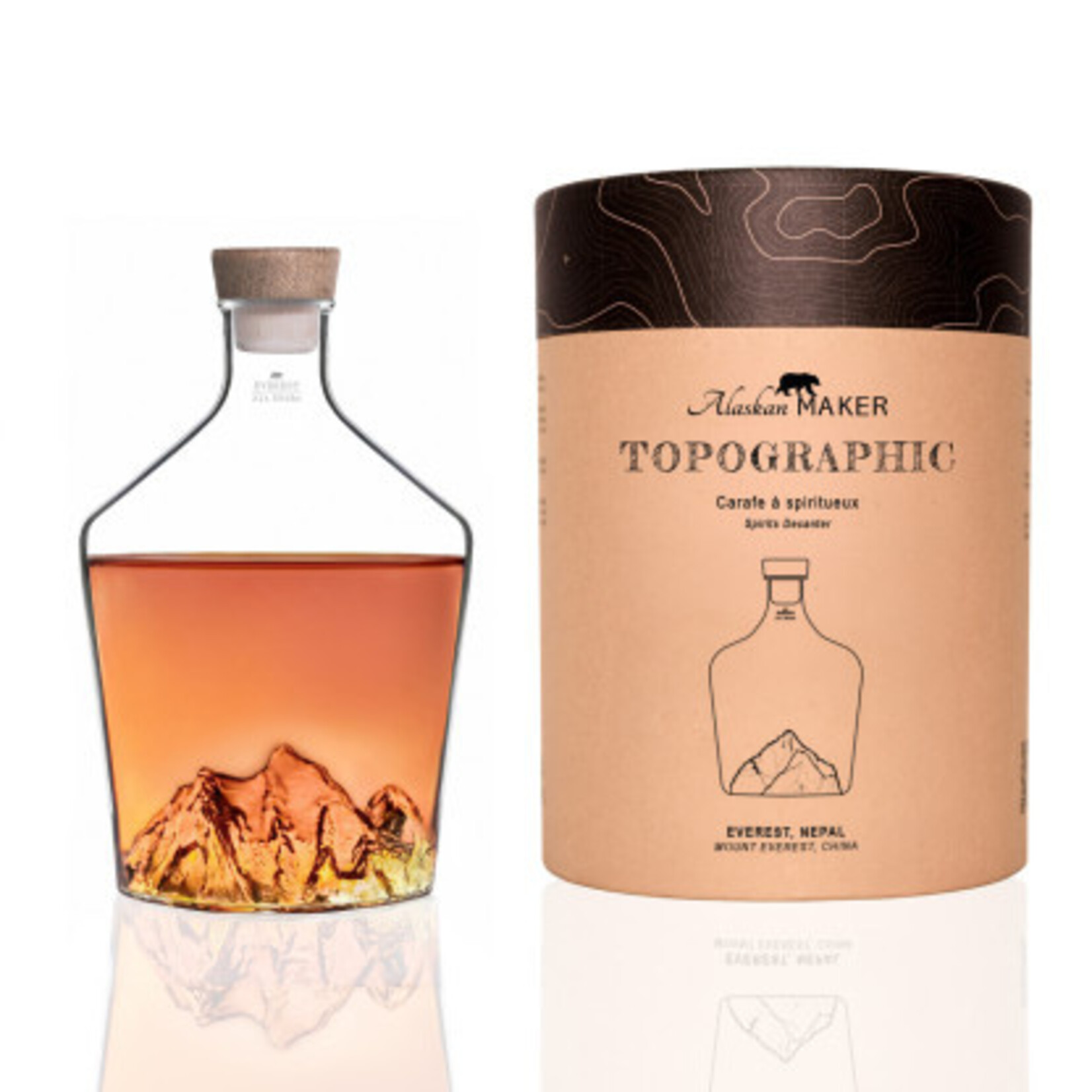 Alaskan Maker Alaskanmaker - Topographique - Carafe avec bouchon - Everest - 1 pièce