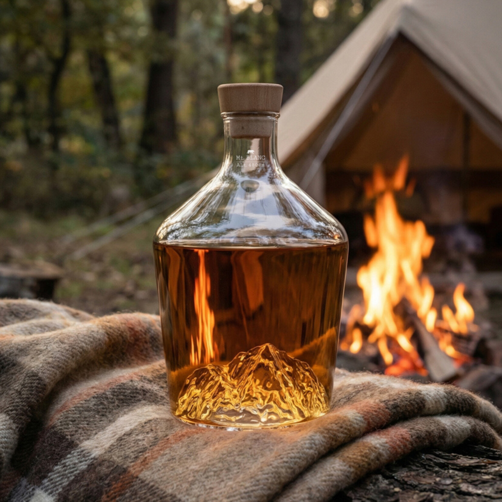 Alaskan Maker Alaskanmaker - Topographique - Carafe avec bouchon - Mont Blanc - 1 pièce