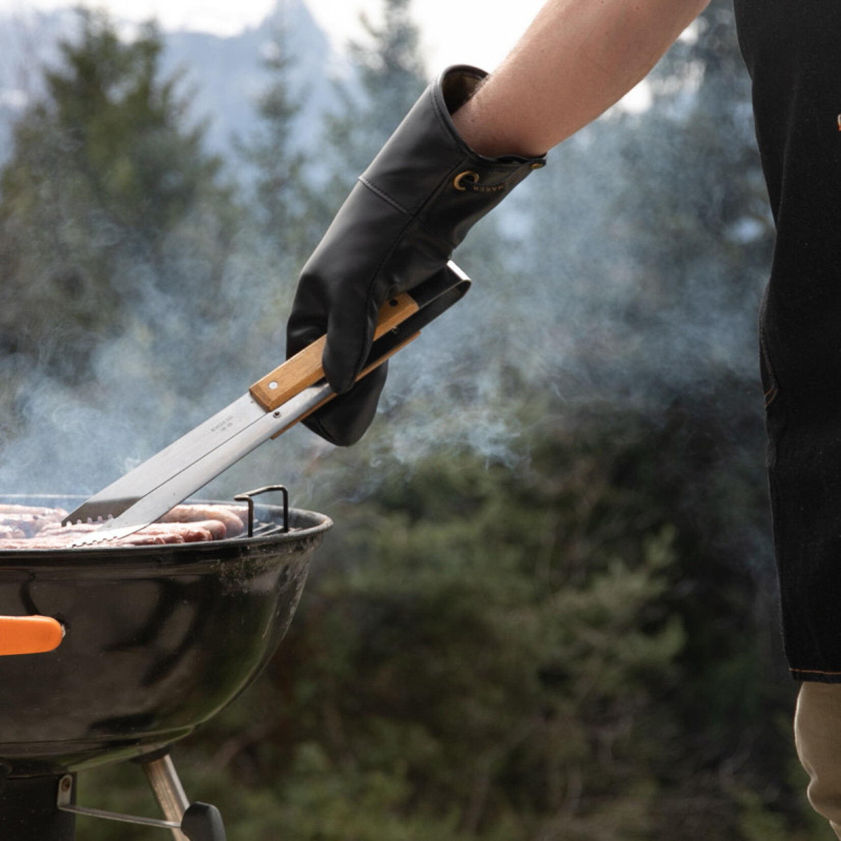 Alaskanmaker Alaskanmaker - Handschoenen Barbeque Defender - Zwart/Oranje - 1 Stuk