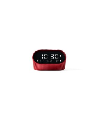 Lexon Lexon Ray Clock - Alarmklok met thermometer en hygrometer - Rood