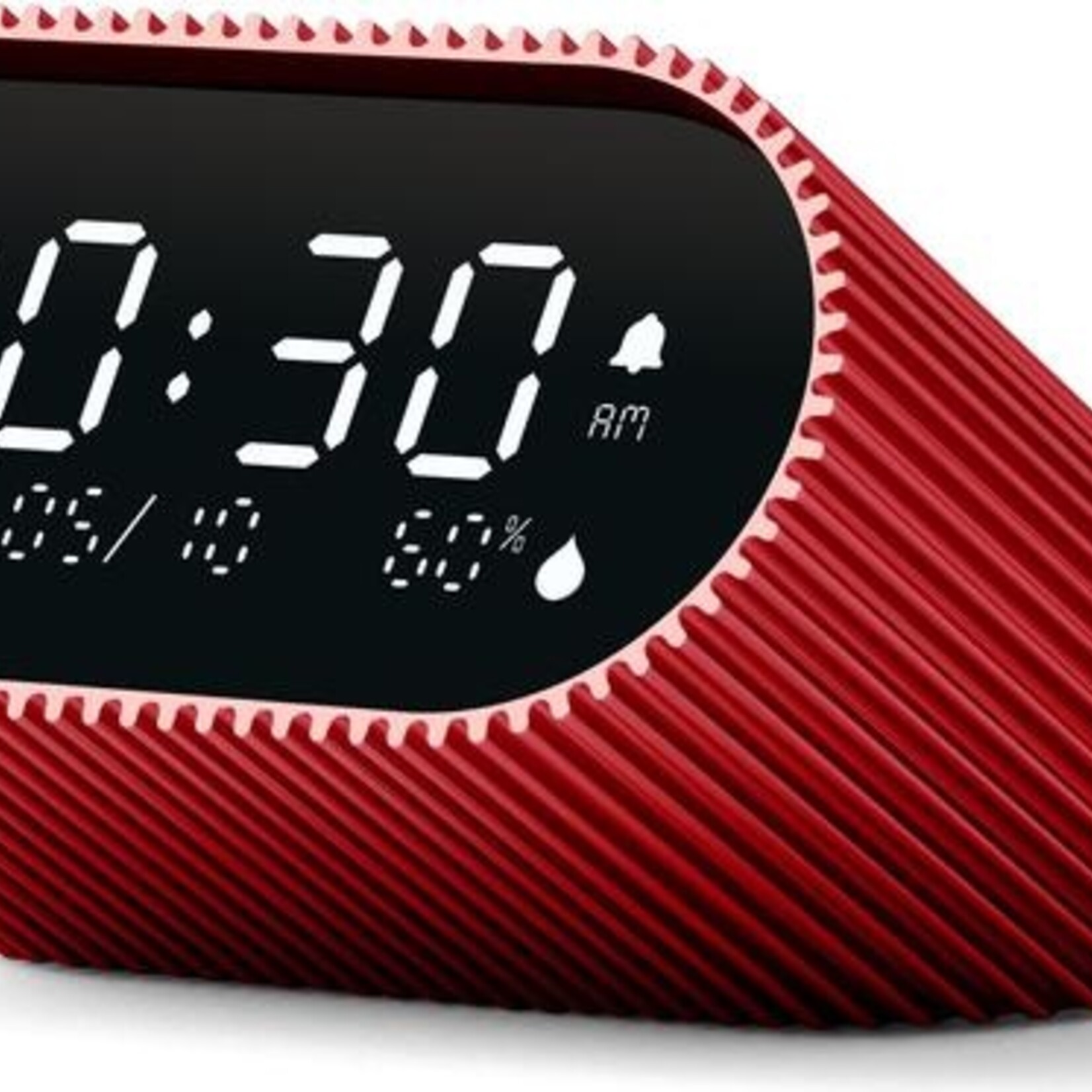 Lexon Lexon Ray Clock - Réveil avec thermomètre et hygromètre - Rouge