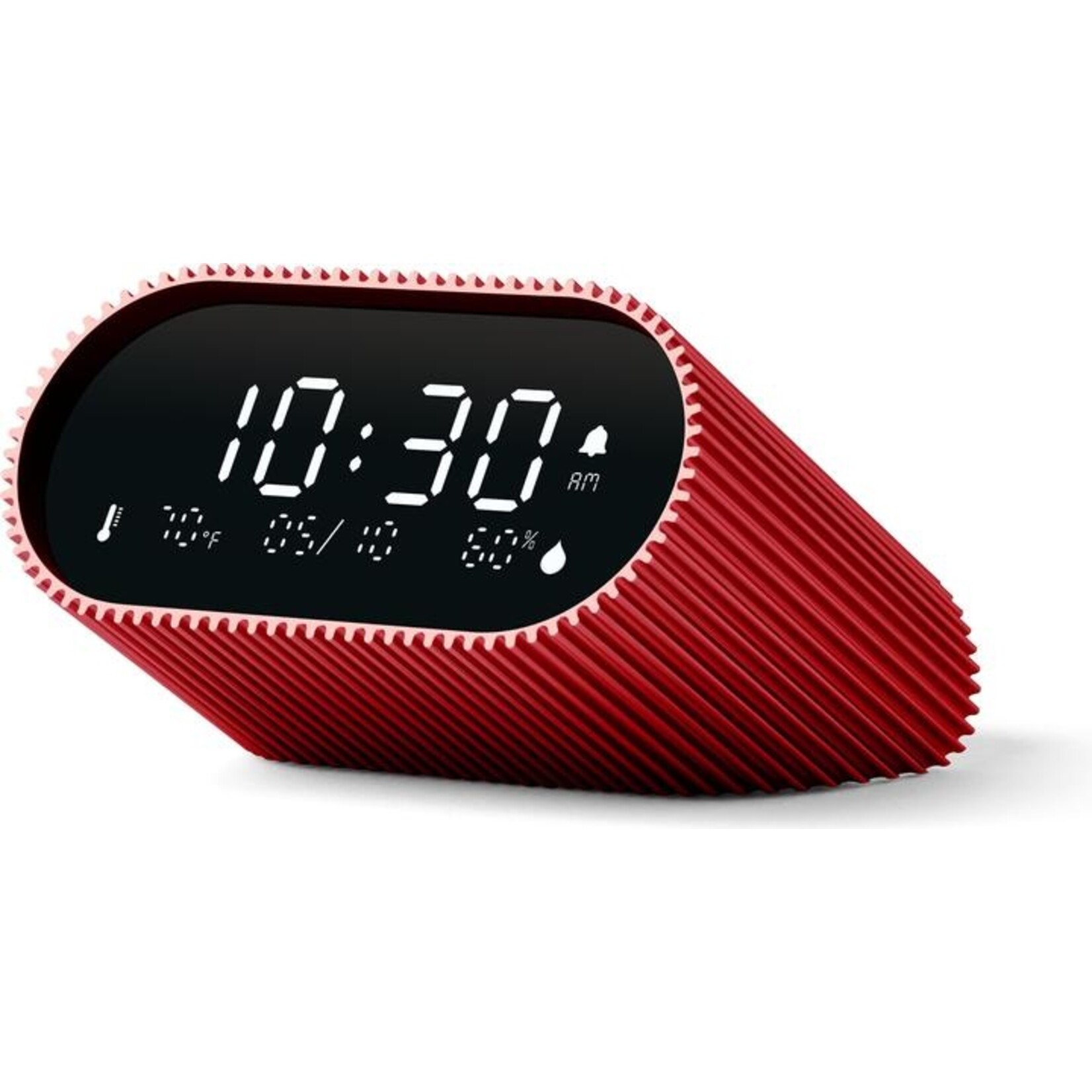 Lexon Lexon Ray Clock - Réveil avec thermomètre et hygromètre - Rouge