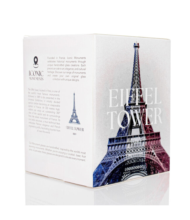 Alaskanmaker - Verre design Monument emblématique - Tour Eiffel - 1 pièce