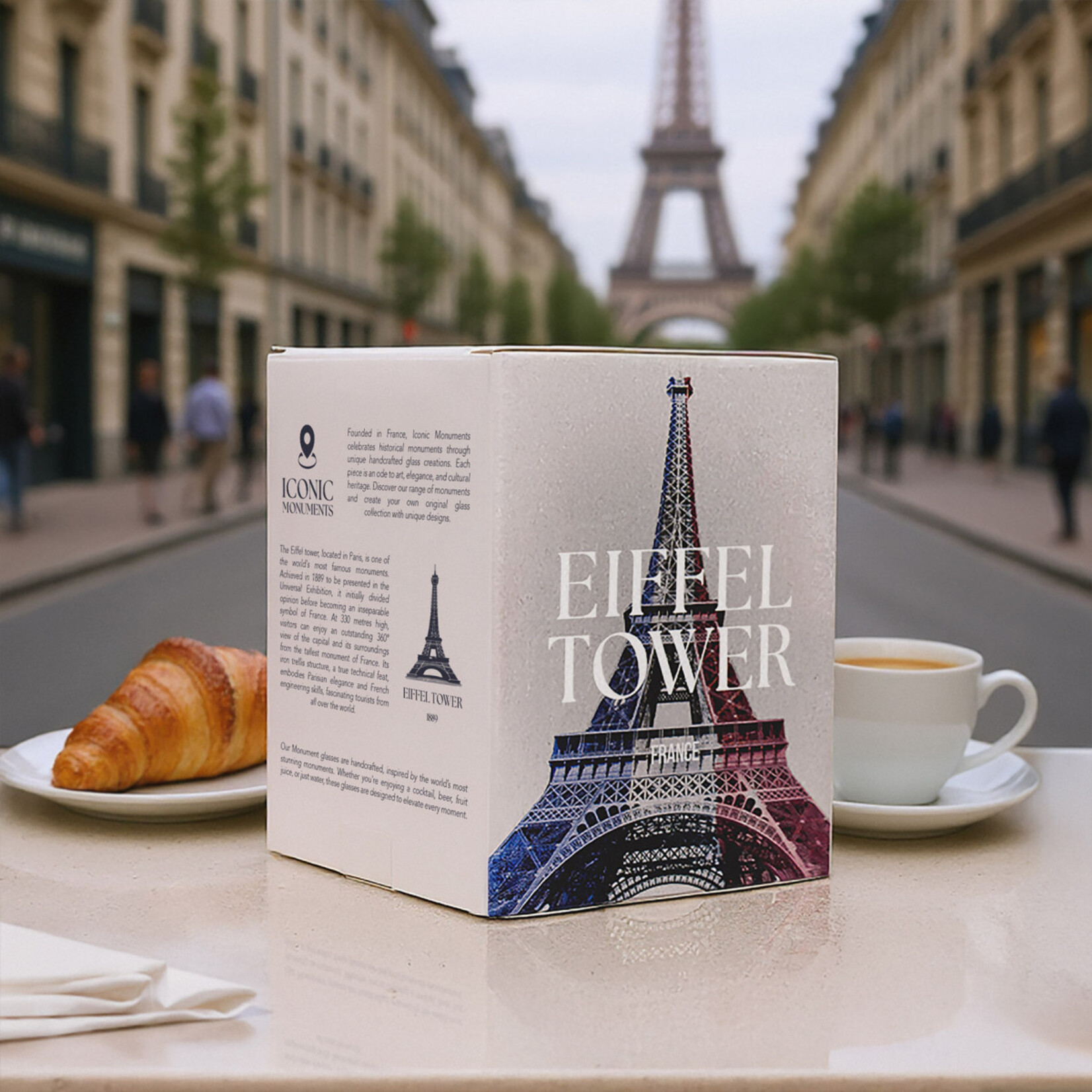 Alaskan Maker Alaskanmaker - Design Glas Iconic Monument - Eifeltoren - 1 Stuk