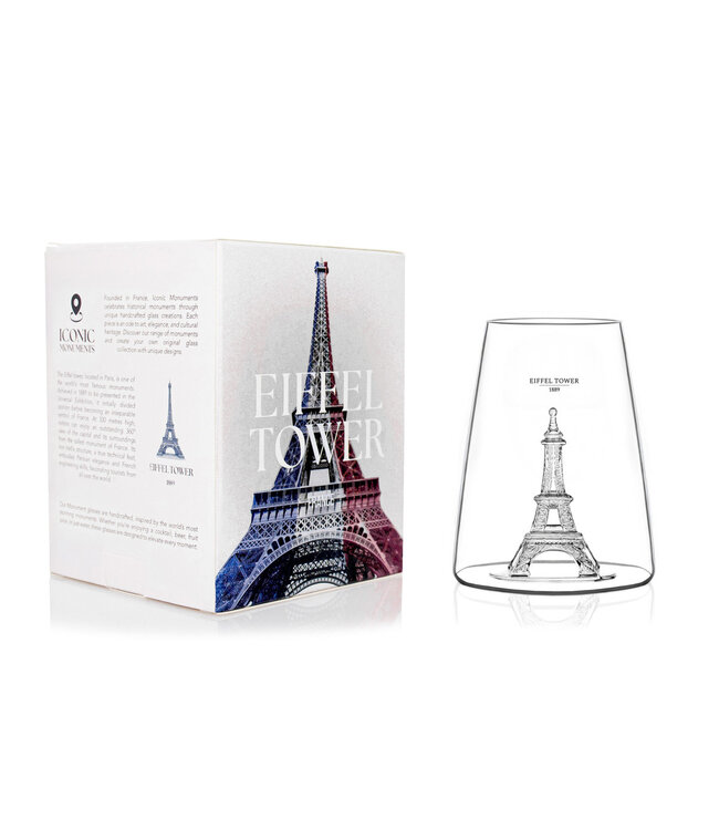 Alaskanmaker - Design Glas Iconic Monument - Eifeltoren - 1 Stuk