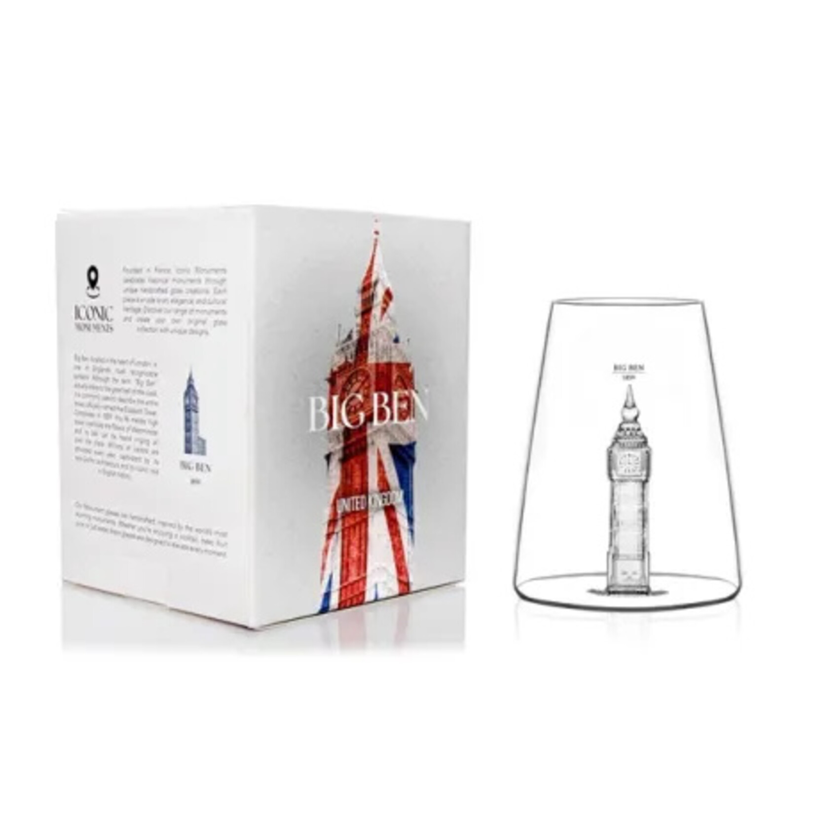 Alaskanmaker Alaskanmaker - Verre design Iconic Monument - Big Ben - 1 pièce