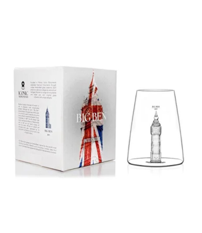 Alaskanmaker - Design Glas Iconic Monument - Big Ben - 1 Stuk