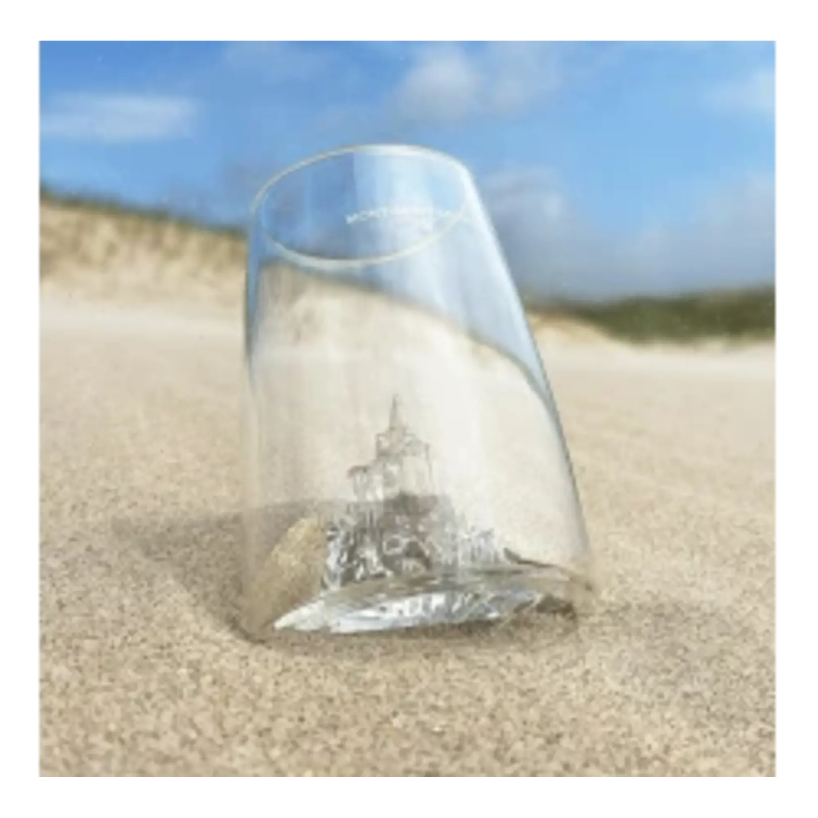 Alaskan Maker Alaskanmaker - Design Glas Iconic Monument - Mont-Saint-Michel - 1 Stuk