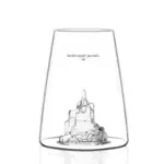 Alaskanmaker Alaskanmaker - Verre design Monument emblématique - Mont-Saint-Michel - 1 pièce