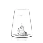 Alaskan Maker Alaskanmaker - Verre design Monument emblématique - Mont-Saint-Michel - 1 pièce