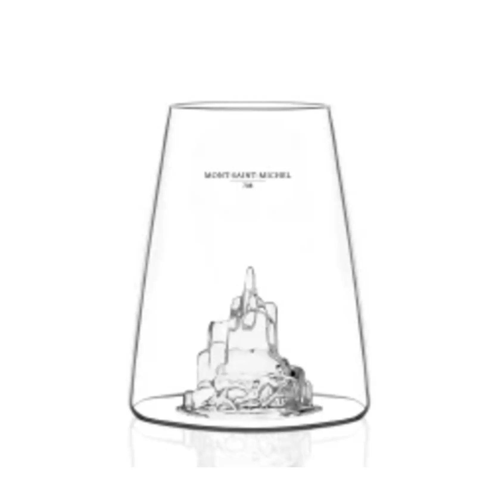 Alaskan Maker Alaskanmaker - Verre design Monument emblématique - Mont-Saint-Michel - 1 pièce